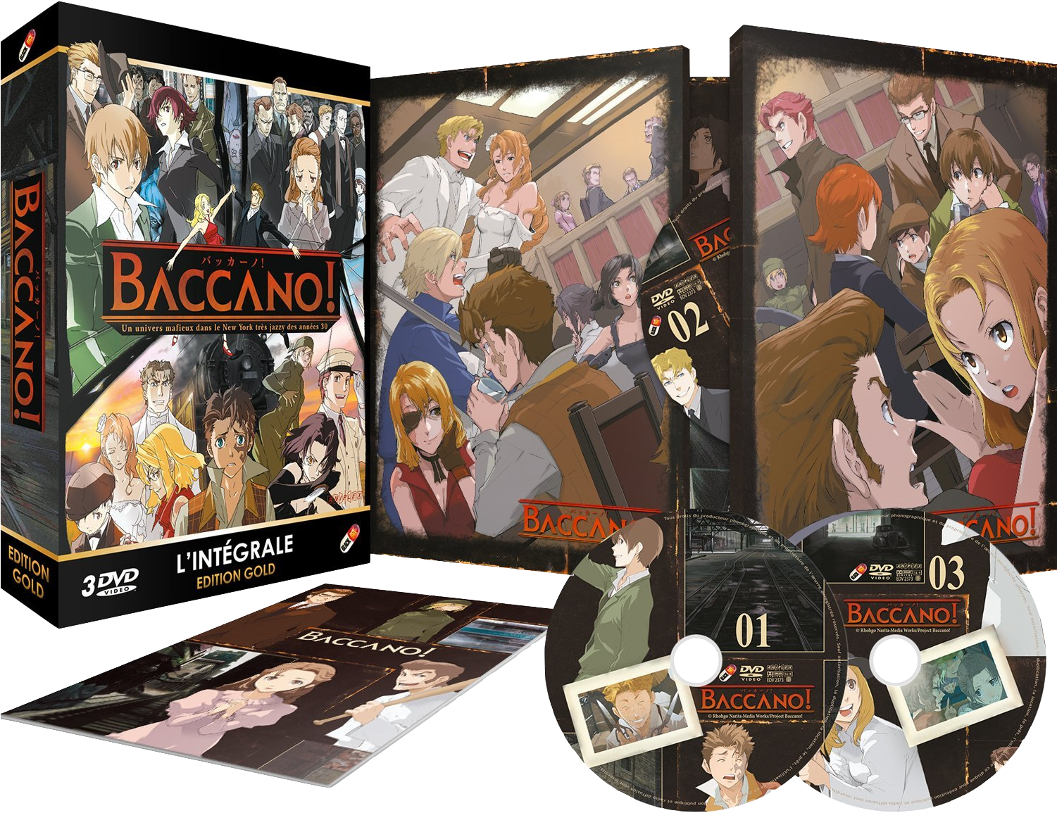 Dvd Fr Gold Boxset - Baccano Collection Blu-ray Uk Limited Collector's Edition (1500x1500), Png Download