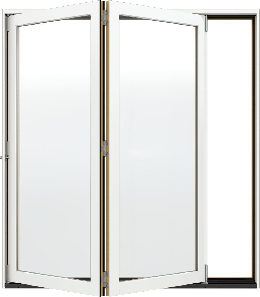Top Notch Folding Patio Door Siteline Wood Folding - Jeld-wen Classic Clear Glass 72 In. X 80 In. Fiberglass (1000x1138), Png Download
