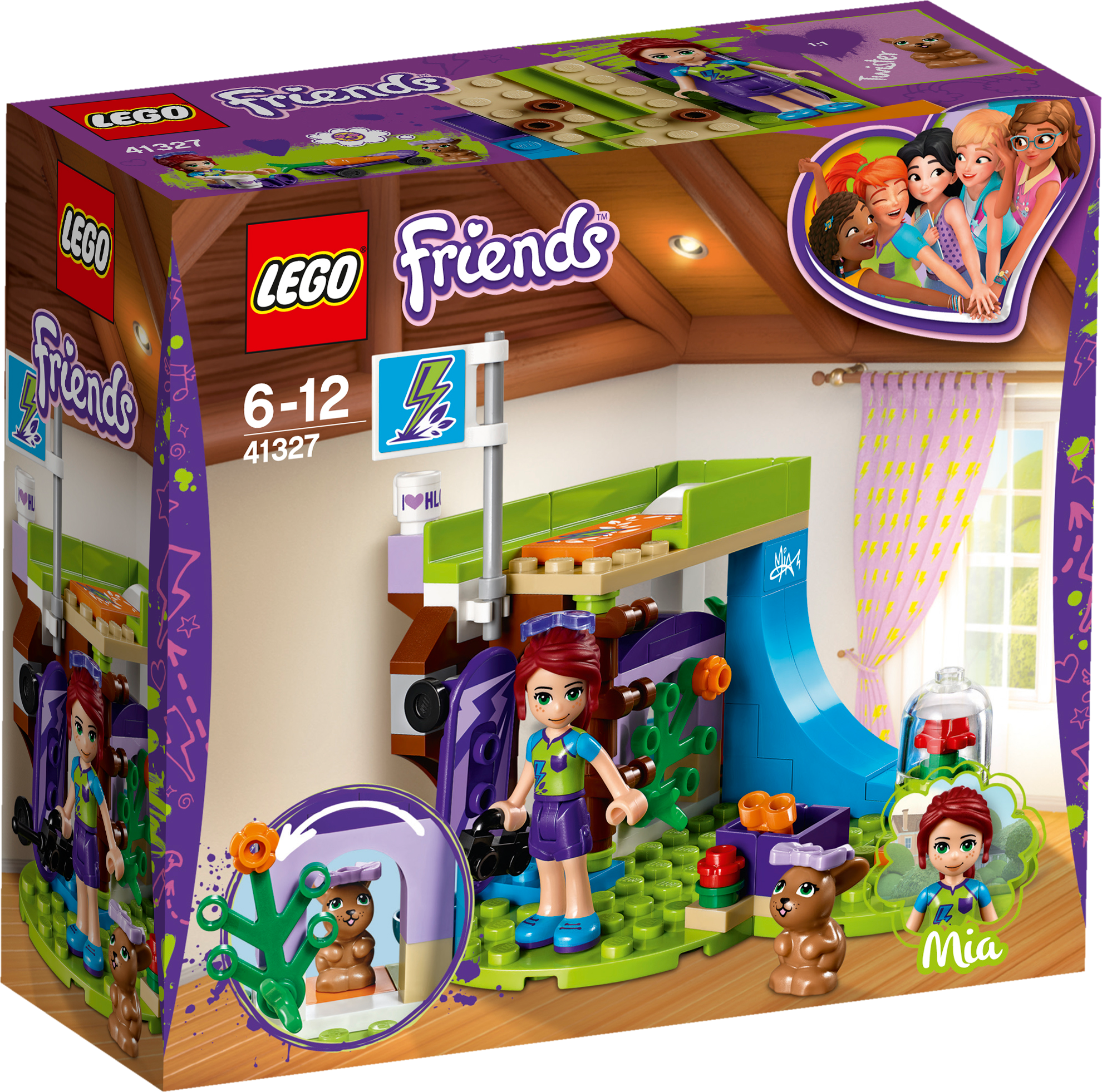 Friends 41327 Mia& - Lego Friends Mia Bedroom (1980x1963), Png Download