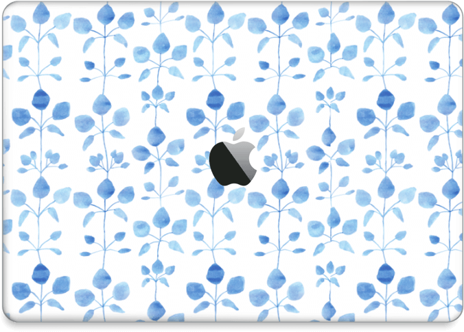 Flores Azules - Macbook Pro 13-inch (800x562), Png Download
