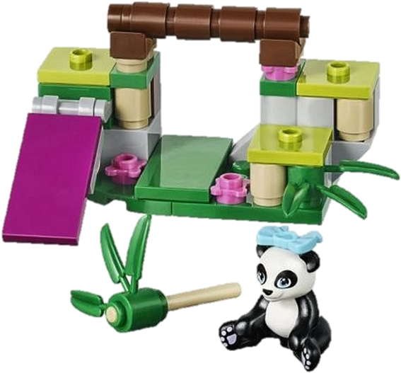 41049 Panda's Bamboo - Lego Friends Panda’s Bamboo 41049 (582x689), Png Download
