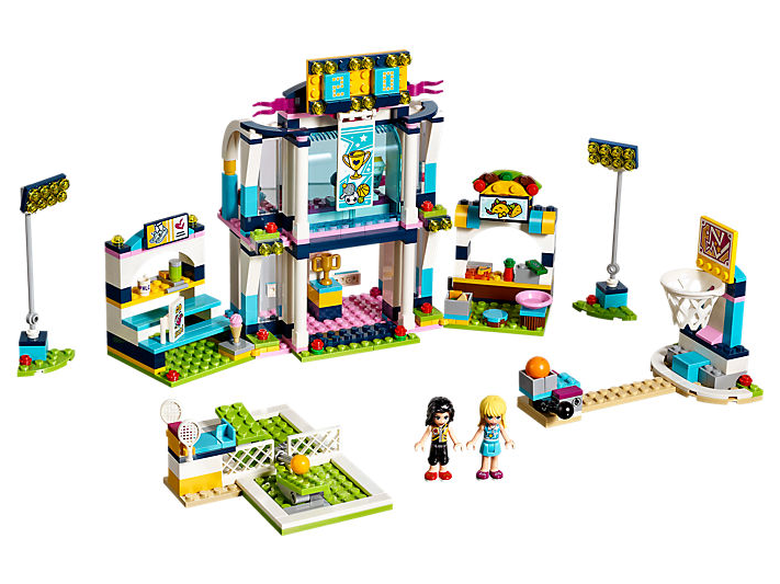 Stephanie's Sports Arena - Lego Friends Stephanie Sports Arena (947x532), Png Download