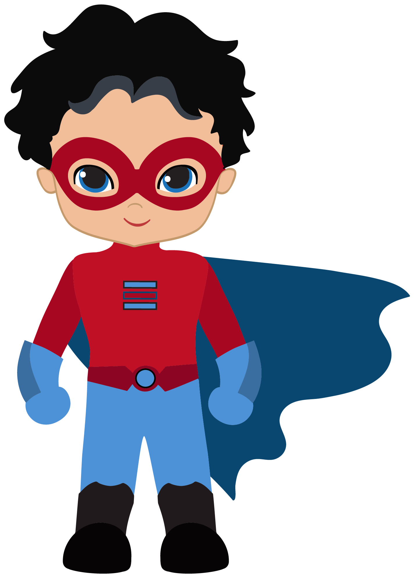 Clark Kent Cartoon Clip Art - Comic Child Superman (1425x1988), Png Download