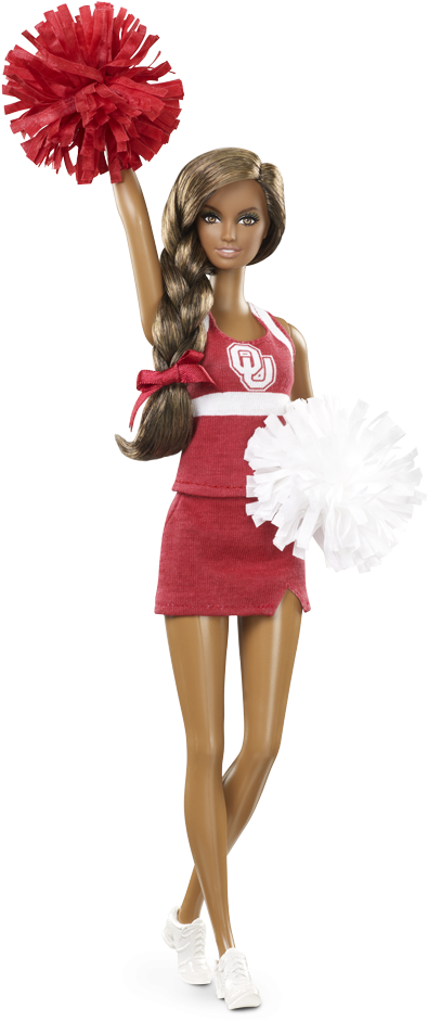 University Of Oklahoma Barbie Doll (640x950), Png Download