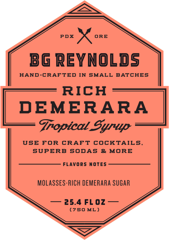 Reynolds' Rich Demerara Syrup - Bg Reynolds Original Orgeat Syrup (750x984), Png Download