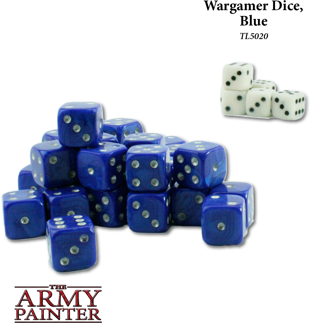 Army Painter Dice - Army Painter Wargamer Dice: Blue (1280x1280), Png Download