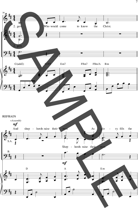 Child Of Light Thumbnail - Glory To God Mass Of St Ann Piano (672x1008), Png Download