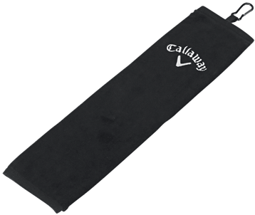 Callaway Golf Tri-fold Towel Black - Callaway Golf Tri-fold Towel 2014 - Black (640x640), Png Download