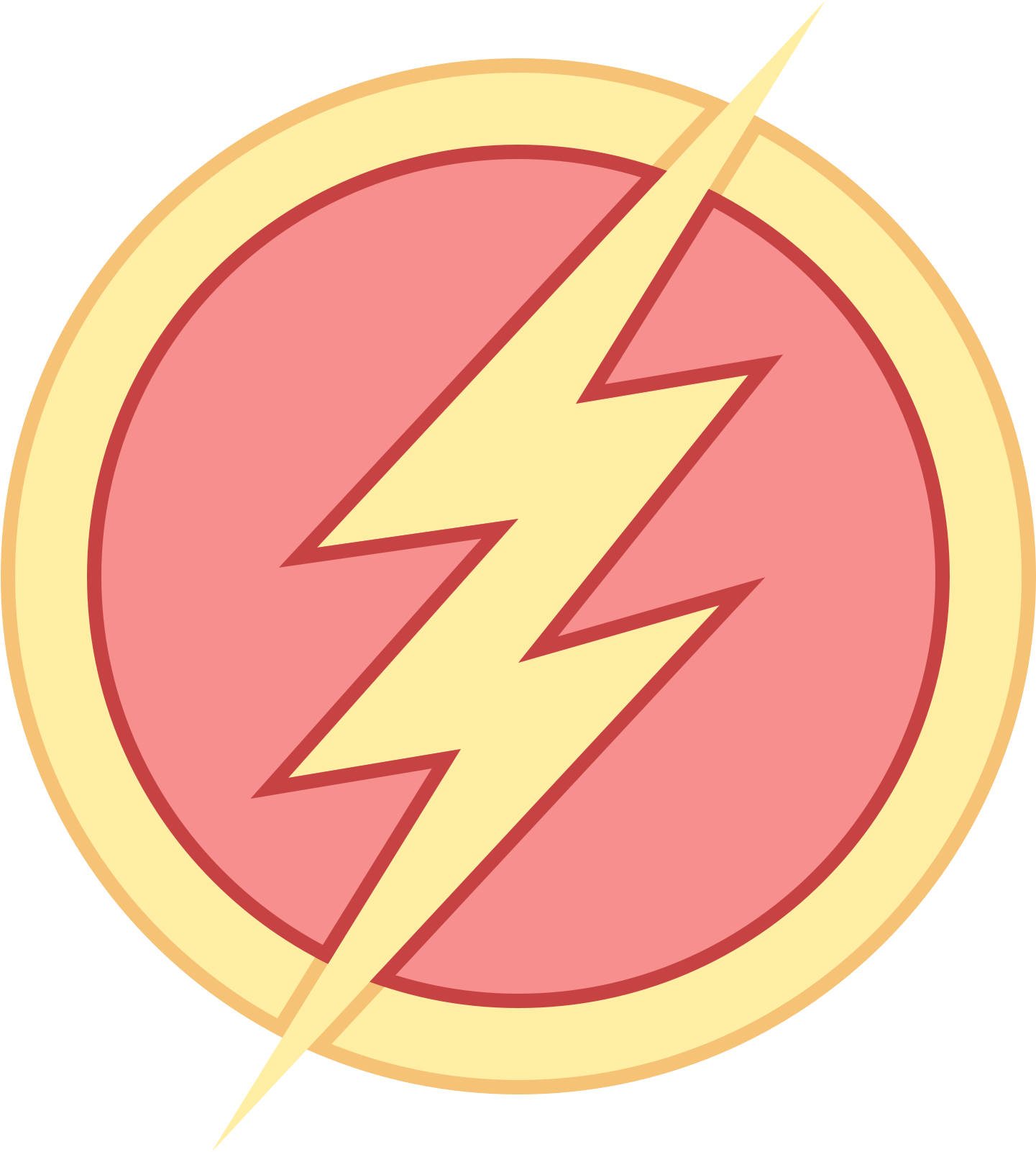 The Flash Sign Icon - Icon (1600x1600), Png Download