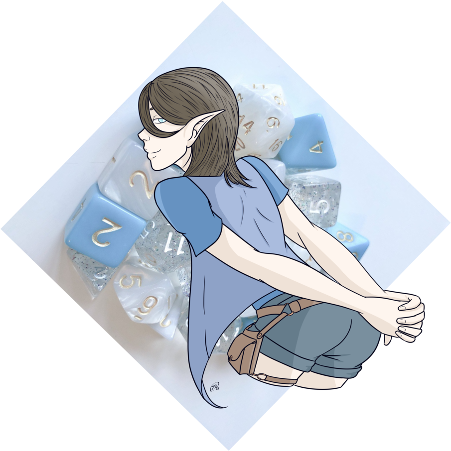 White And Blue Dice Set - Blue (1280x960), Png Download