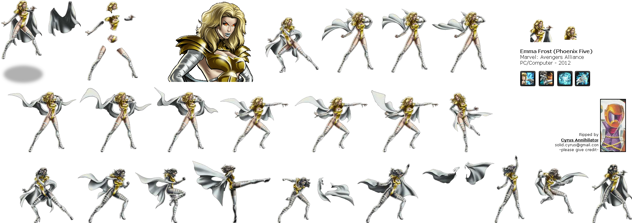 Click For Full Sized Image Emma Frost - Portable Network Graphics (2085x743), Png Download