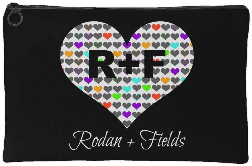 Rodan And Fields Accessory Pouch - Rf Heart (1024x1024), Png Download