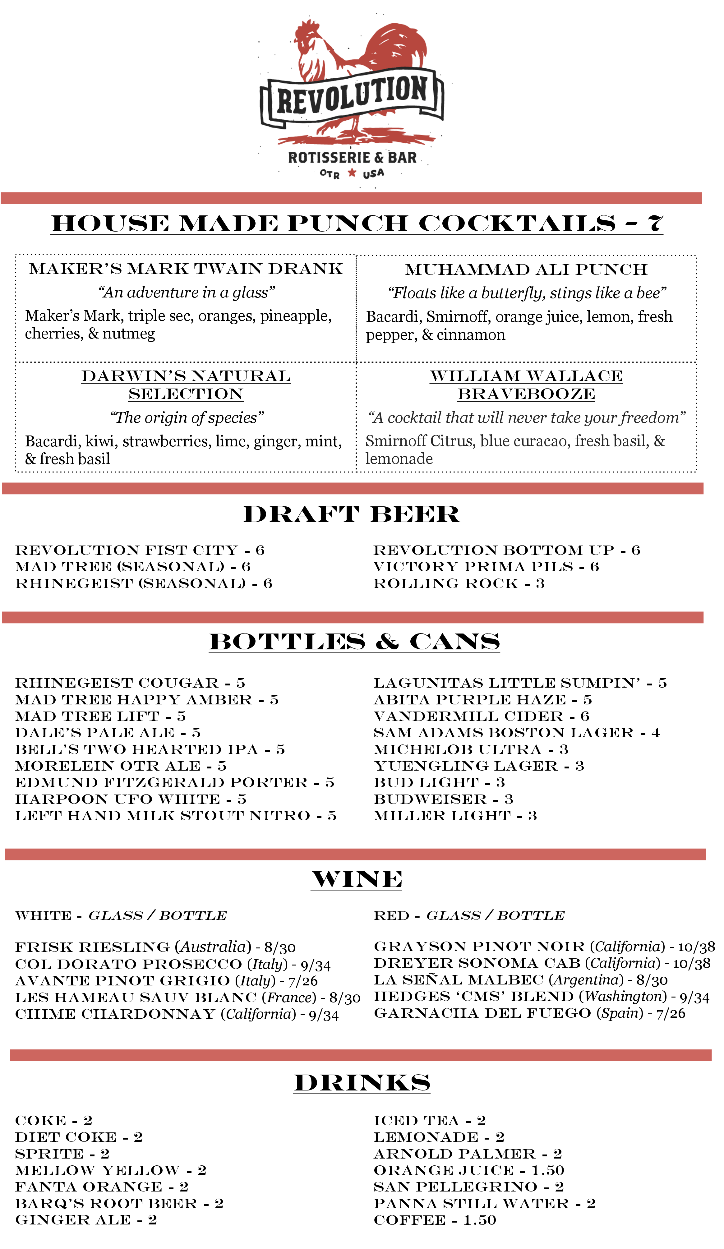 The Restaurant Information Including The Revolution - Revolution Rotisserie (2550x4200), Png Download