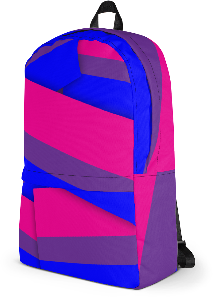 Bisexual Pride Flag Backpack (1000x1000), Png Download