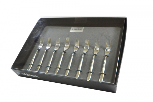 Tablekraft Aero Dawn Cake Forks Set Of - Tablekraft Aero Dawn Cake Forks Set Of 8 (600x600), Png Download
