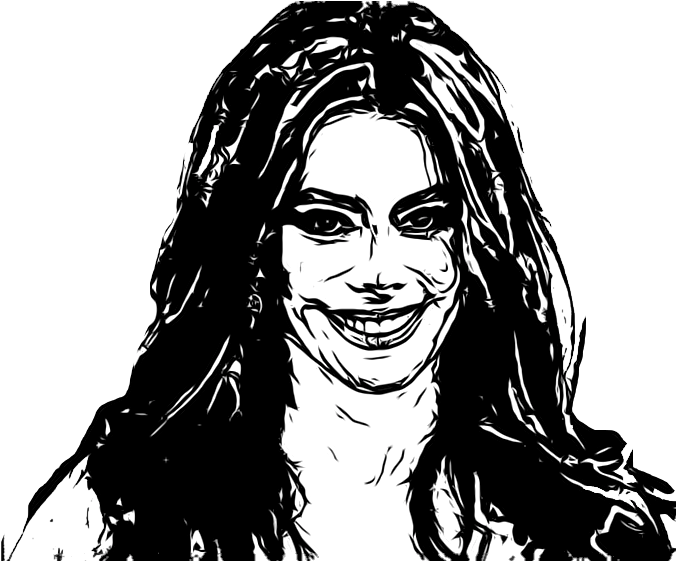 Sofia Vergara - Sofia Vergara Black And White (700x560), Png Download