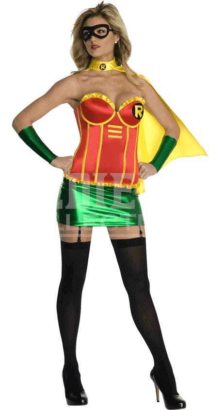 Adult Dc Comics Robin Corset Costume - Robin Costume For Women (850x850), Png Download