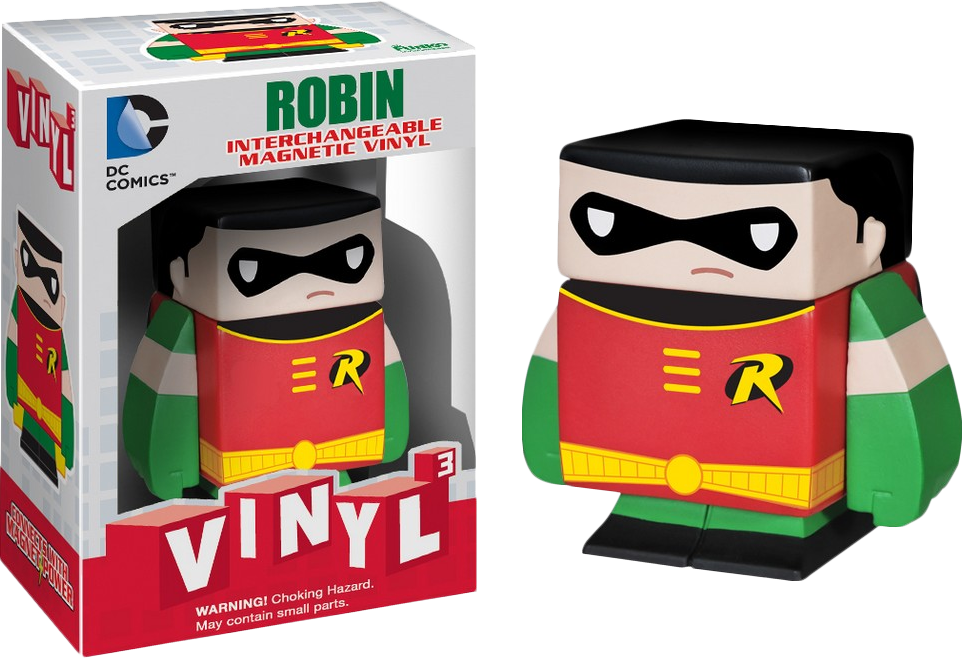Robin Vinyl3 Figure - Batman - Robin Vinyl Cubed Figure (962x658), Png Download