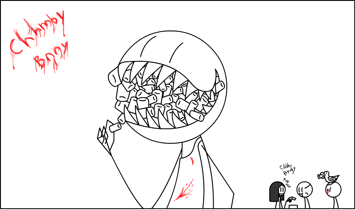 , Chubby Bunny Pete ) - Sketch (1211x714), Png Download