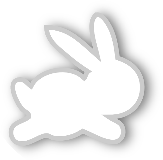 Free White Scrap Bunny Png - Emblem (612x653), Png Download