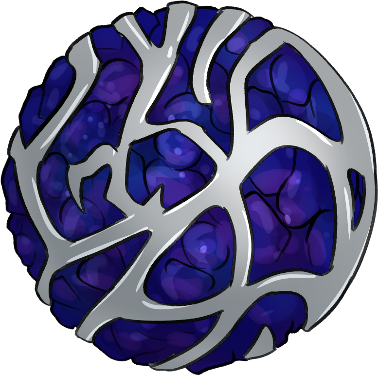 Blue And Silver Orb - Blue (990x990), Png Download