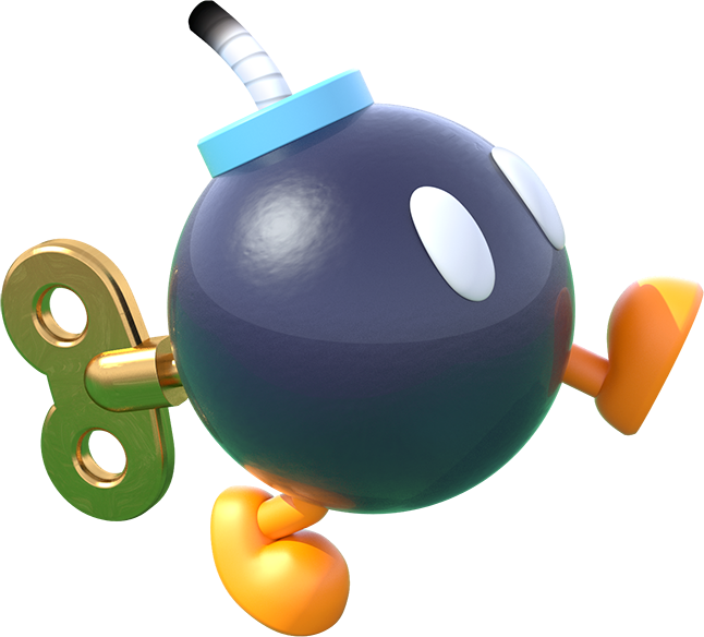 Bobomb - Mariopartystarrush - Super Mario Bomb Omb (646x584), Png Download