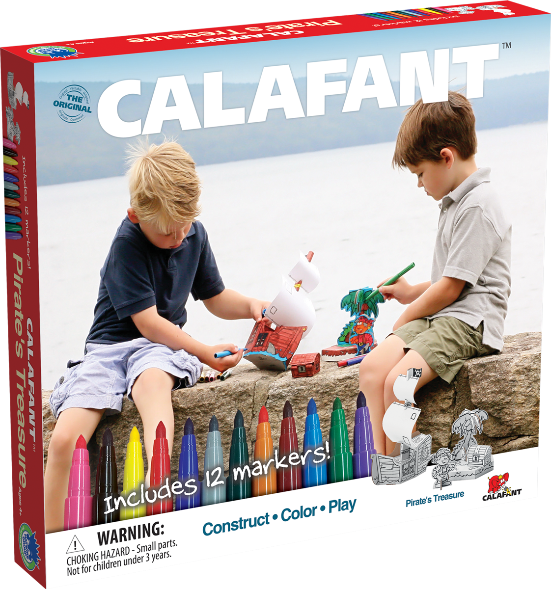 Calafant Three Little Pigs With 12 Markers (1122x1200), Png Download