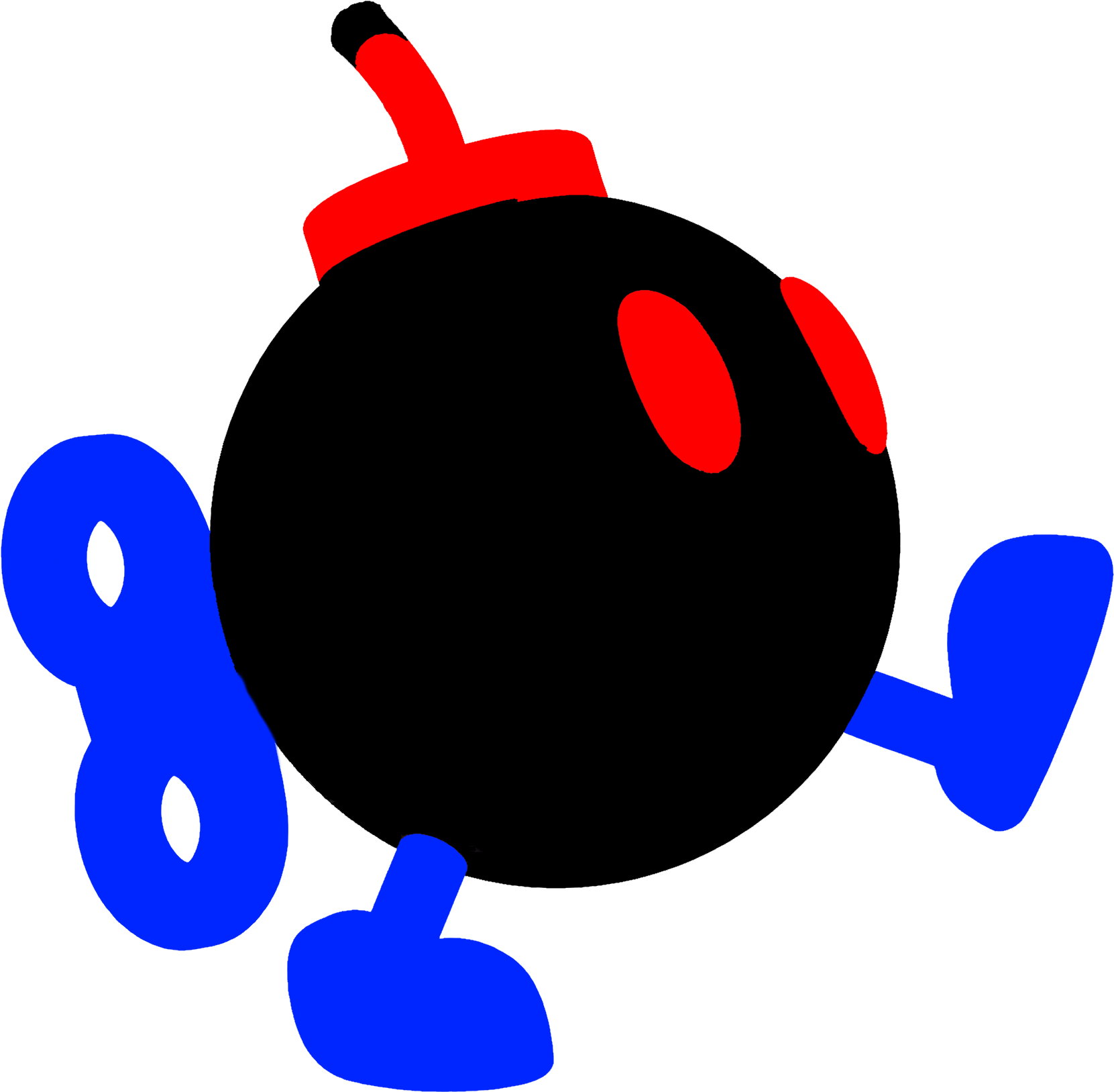 Dark Bob Omb (1695x1659), Png Download