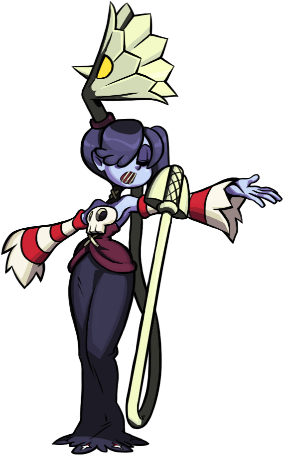 The Skullgirls Sprite Of The Day Is - Skullgirls Squigly Gif Animations (586x931), Png Download