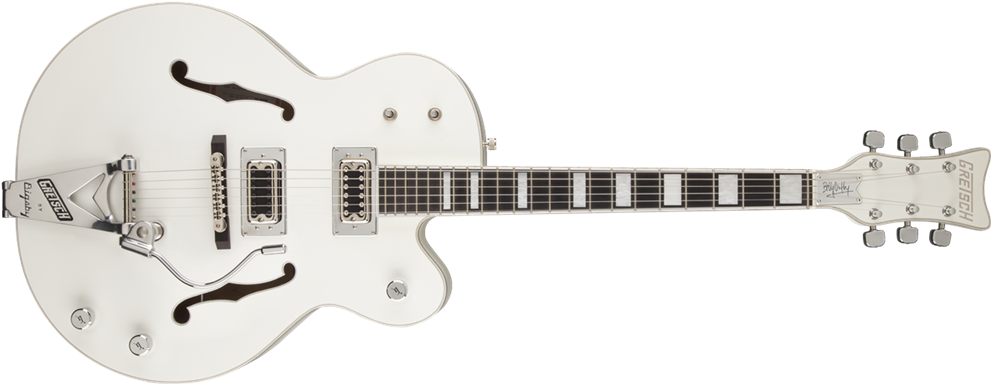 Hollow Body - Billy Duffy Gretsch White Falcon For Sale (1186x386), Png Download