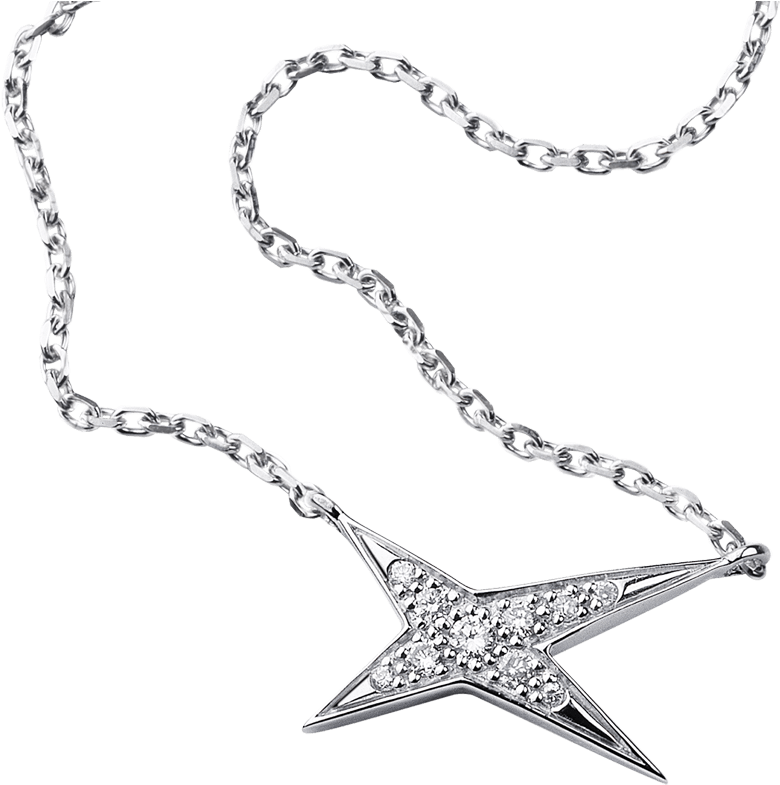 Valentin For You Necklace, White Gold And Diamonds - Collier Etoiles Divines Mauboussin (1200x1200), Png Download