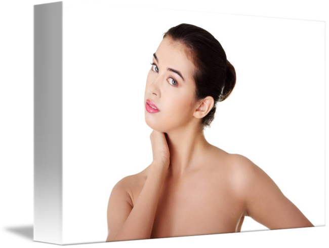 Beautiful Fit Sensual Topless Woman By B - Nudity (650x489), Png Download