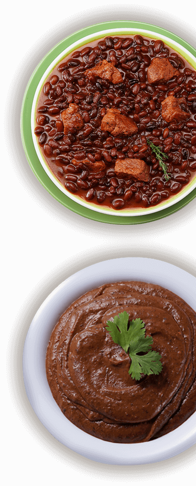 Platos Derecha - Baked Beans (384x951), Png Download