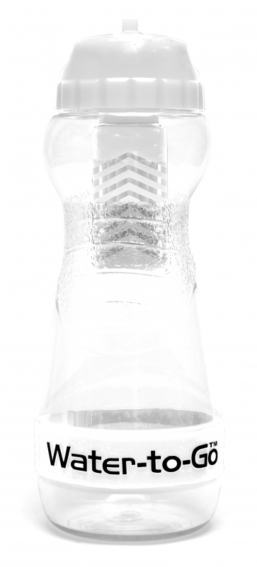 Botellas Con Filtro De Agua Para Agua Para La Prevención - Water To Go 500ml White Water Bottle (800x800), Png Download