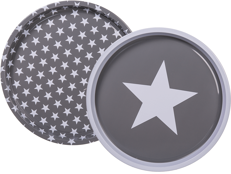 You Are Here - Out Of The Blue Metall-tablett Stern Modell Grau. Kleine (945x709), Png Download