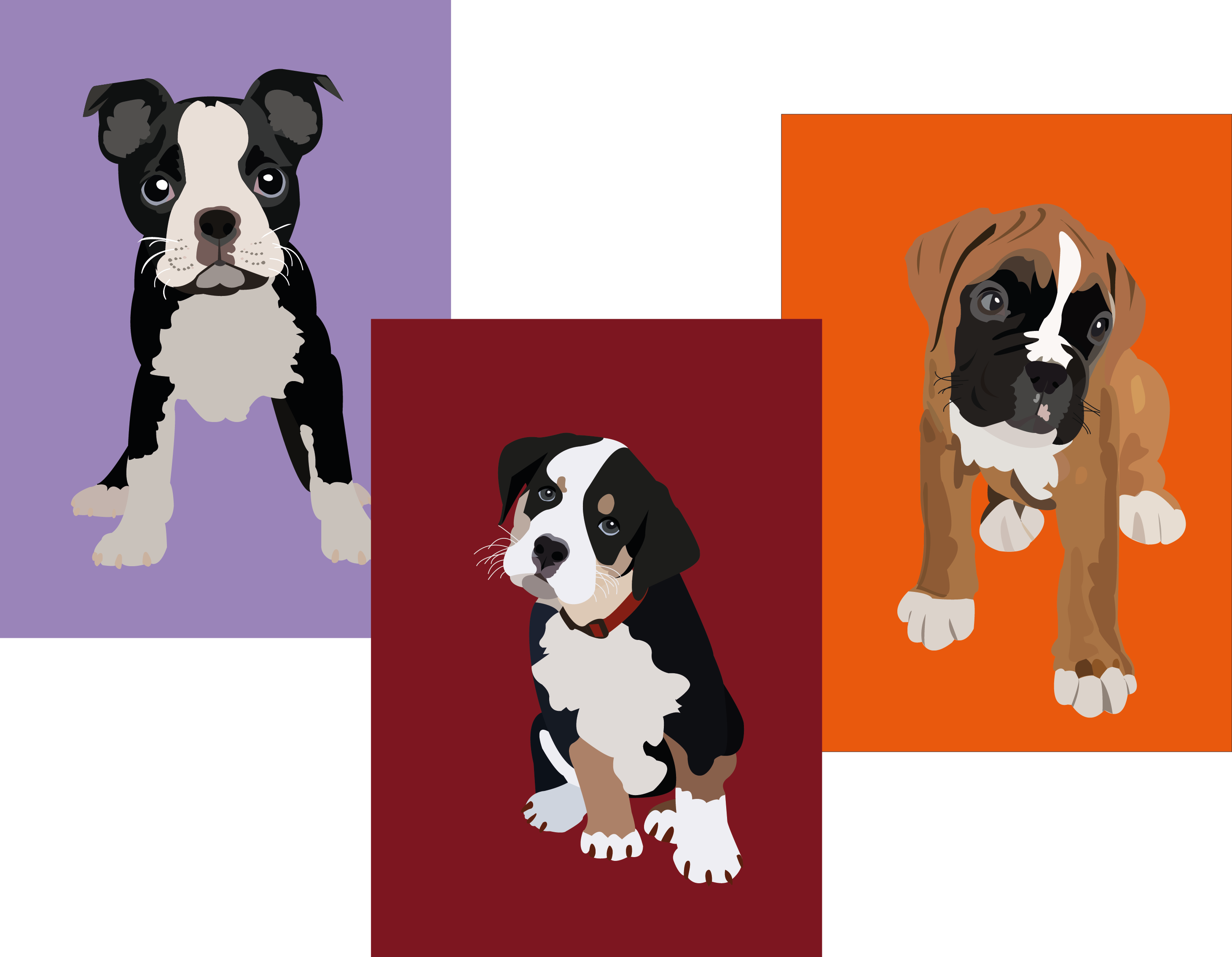 Dog Prints (2923x2270), Png Download