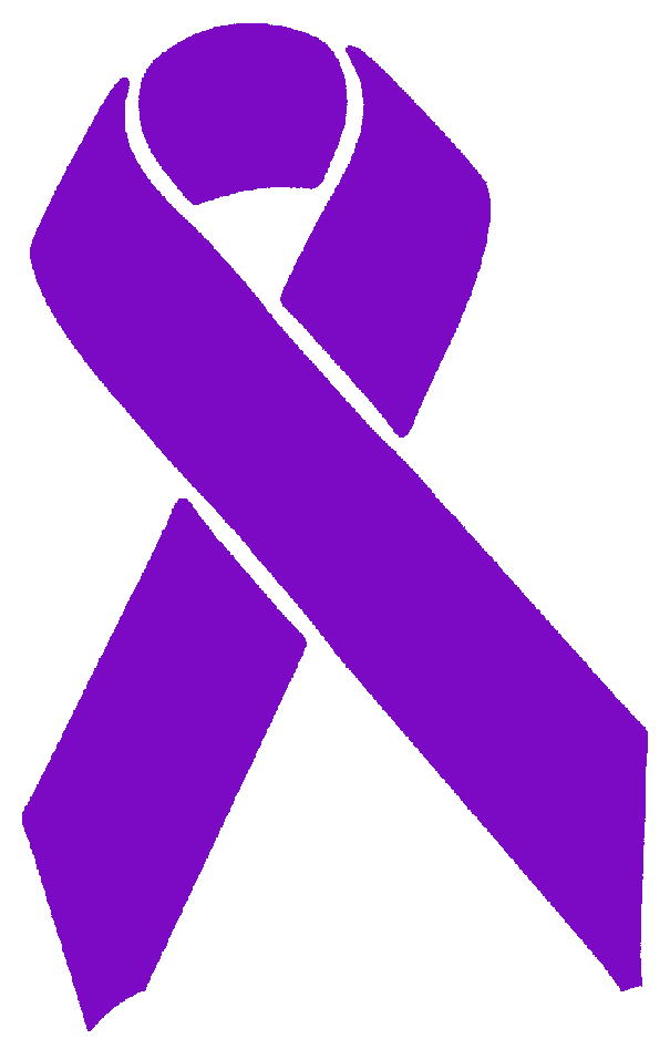 Purple Awareness Ribbon Sticker (1064x1064), Png Download