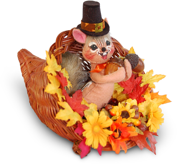 Annalee Chipmunk Cornucopia - Annalee Chipmunk Cornucopia 6 Inch Home (600x600), Png Download