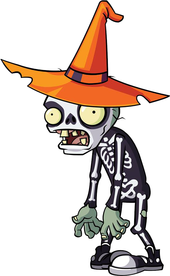 Foot Clipart Zombie - Plants Vs Zombies Zombie Halloween (587x960), Png Download