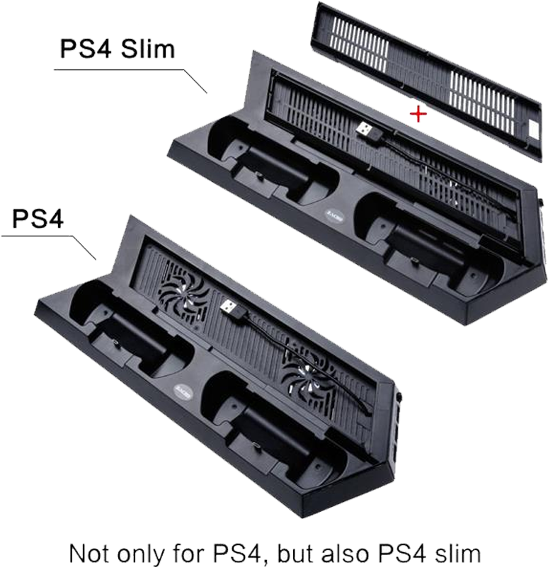 Dobe Charging Stand For Ps4 / Ps4 Slim / Ps4 Pro - Playstation 4 (800x800), Png Download