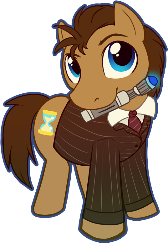 Pony Doctor Who Ten - My Little Pony: Friendship Is Magic (500x668), Png Download