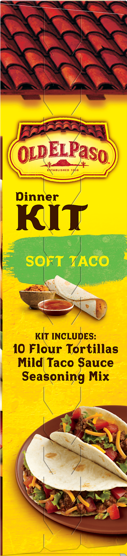 Old El Paso Taco Dinner Kit, Stand 'n Stuff - 8.8 Oz (1800x1800), Png Download