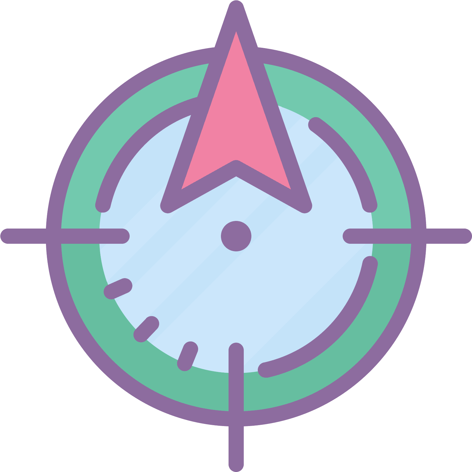 W Kierunku Centrum Icon - Icon (1600x1600), Png Download