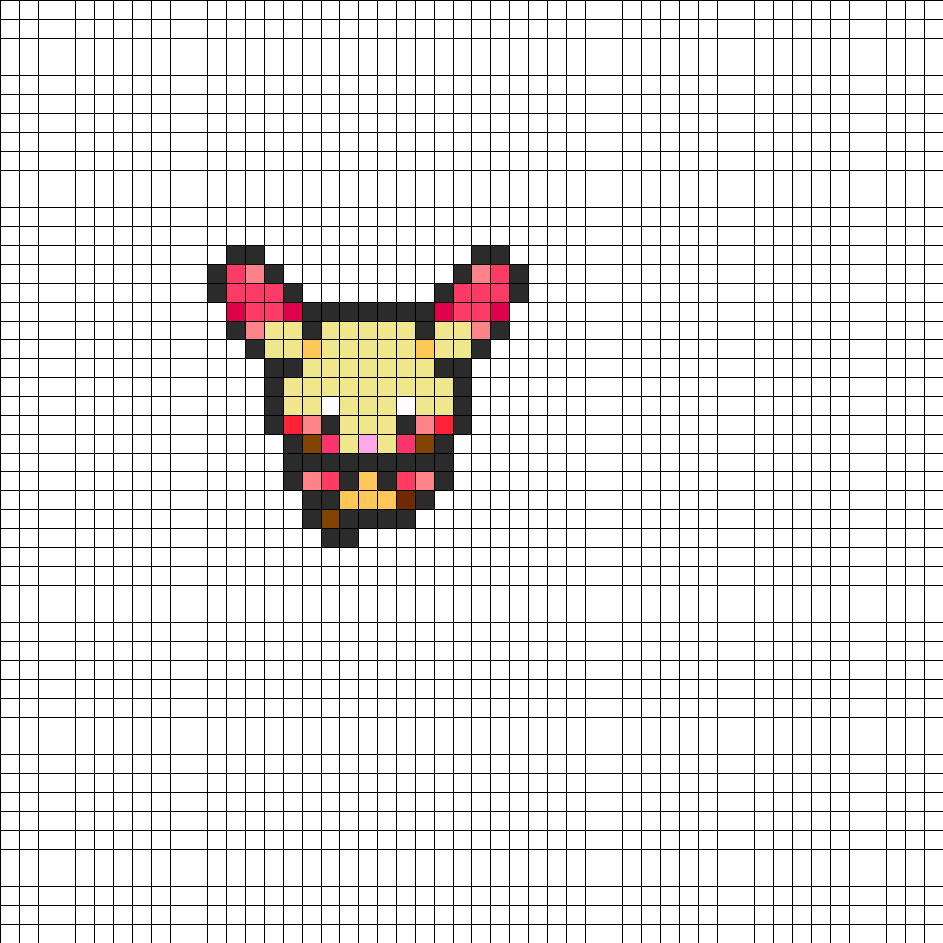 Plusle Overworld Sprite - Pixel Art (1050x1050), Png Download