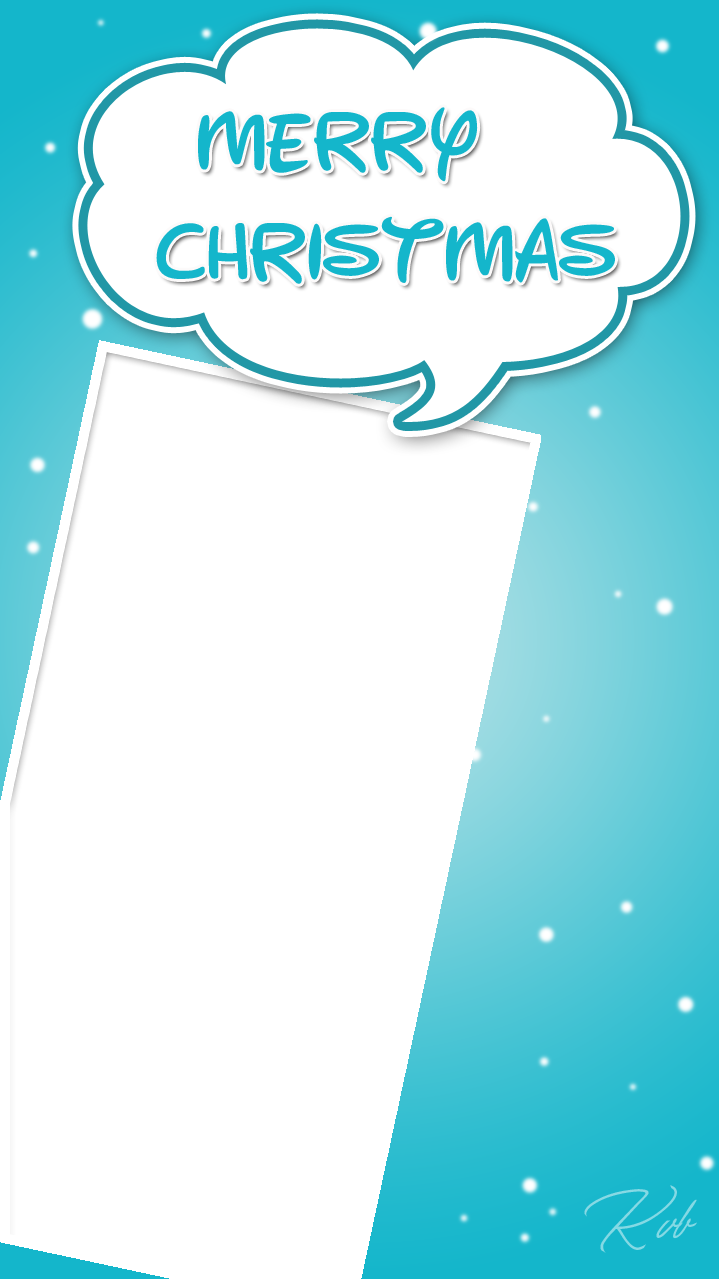 Sky Blue Christmas Frame - Sky Blue Christmas (720x1280), Png Download