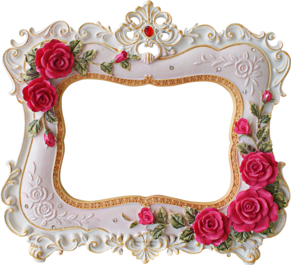 Paper Background, Rose Frame, Flower Frame, Christmas - Mini Rose Clipart Frames (600x548), Png Download