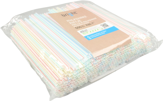 Drinking Straw, Milkshake Straw, Pp, 23cm, - Rietje, Milkshakerietje, Pp, 23cm, (640x640), Png Download