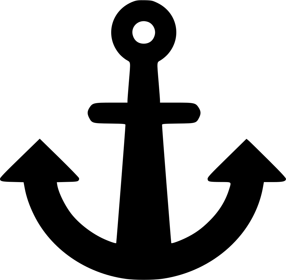 Transparent Navigation Svg Png Icon - Flat Anchor Icon (980x958), Png Download
