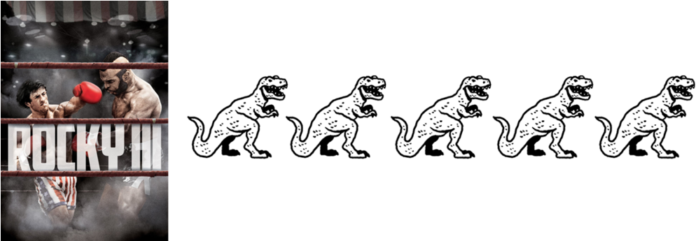 Rocky3 - Rocky 3 (1000x344), Png Download