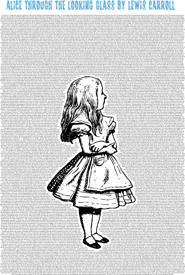 Touch To Zoom - Alice's Adventures In Wonderland (842x1191), Png Download